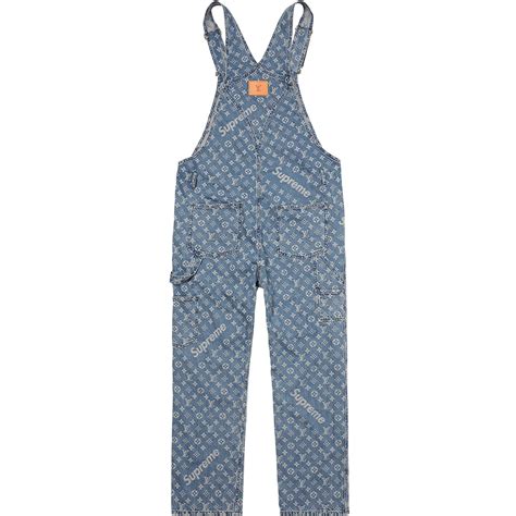 lv overalls|Supreme x Louis Vuitton Jacquard Denim Overalls Blue .